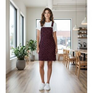 Vanilla Star Marron & Black Animal Print Mini Jumper